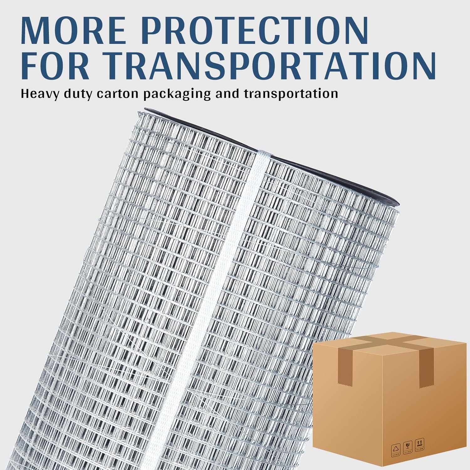 Galvanized Hardware Cloth 1/4 in. x 2 ft. x 50 ft. 19-Gauge, Wire Mesh Roll, Chicken Wire Fencing, Wire Fence Roll
