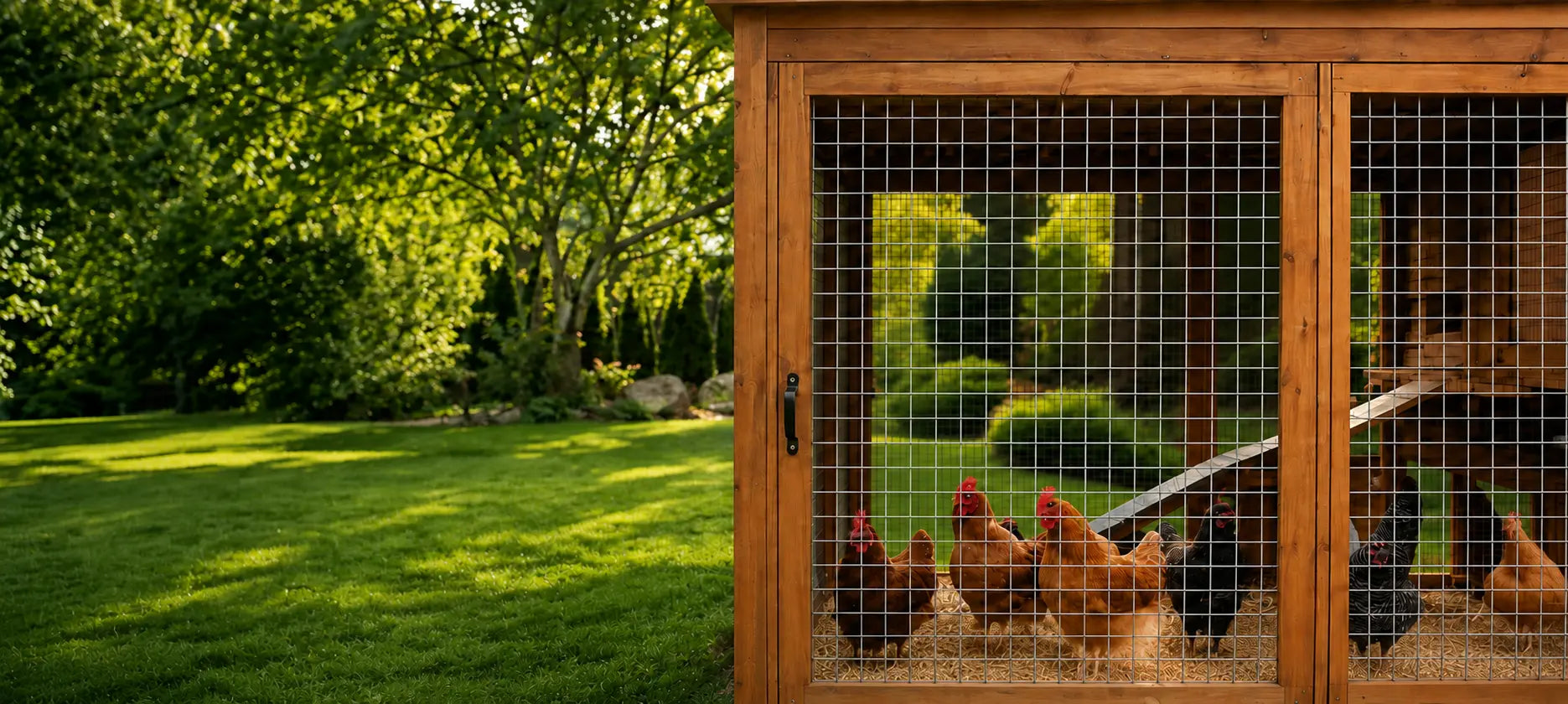 SALMUT welded wire mesh in an outdoor enclosure